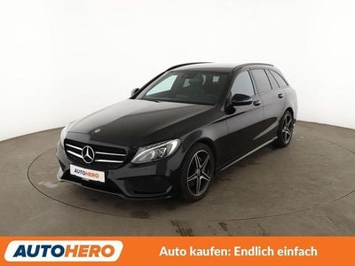 Gebraucht Mercedes C180 AMG line 156 PS (114 kW) 2017 Schwarz Kombi