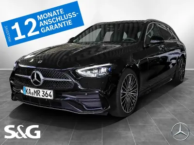 Gebraucht Mercedes C220 AMG 200 PS (147 kW) 2025 Metalliclack obsidianschwarz Kombi