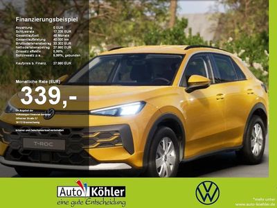 Neu VW T-Roc Trendline 150 PS (110 kW) 2025 Canary yellow SUV