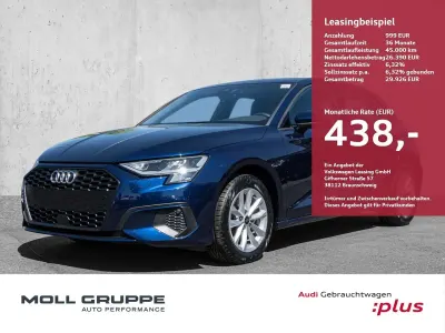 Gebraucht Audi A3 Ambiente 150 PS (110 kW) 2023 Navarrablau metallic Limousine