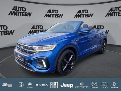 Gebraucht VW T-Roc Cabriolet R-line 150 PS (110 kW) 2022 Ravennablau metallic (metallic) Cabrio