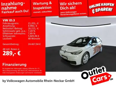 Brugt VW ID.3 Pro 106 kW (145 HK) 2021 Hvid Hatchback