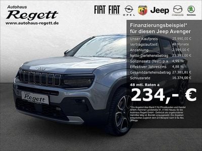 Gebraucht Jeep Avenger EV Summit 114 kW (156 PS) 2023 Vr519/a) (grau SUV