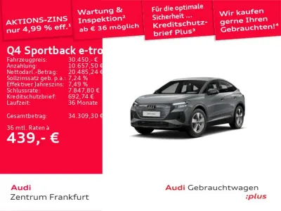 Second-hand Audi Q4 Sportback e-tron Advanced 150 kW (204 CP) 2023 Gri SUV