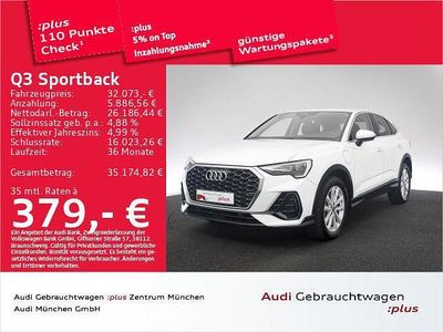 Weiß Gebraucht 2022 Audi Q3 Sportback Performance SUV | 32.073 € (Fairer Preis)