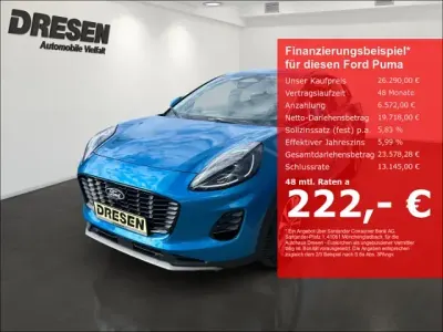 Gebraucht Ford Puma Titanium 125 PS (91 kW) 2025 Blau SUV