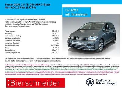 Grau Neu 2025 VW Touran Goal Van / Kleinbus | 41.501 €