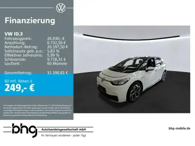 Gebraucht VW ID.3 Pro Performance 150 kW (204 PS) 2023 Weiß Kleinwagen