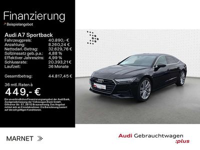 Gebraucht Audi A7 S-Line 286 PS (210 kW) 2021 Mythosschwarz metallic Limousine