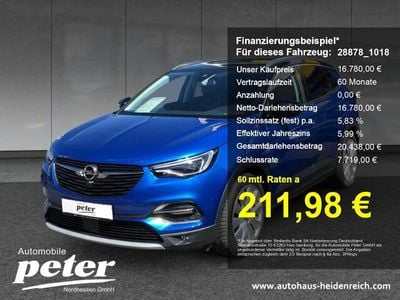 Topas blau metallic Gebraucht 2021 Opel Grandland X Ultimate SUV | 16.780 € (Superpreis)