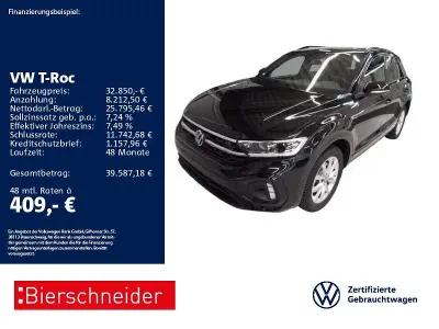 Gebraucht VW T-Roc R-line 150 PS (110 kW) 2025 Schwarz SUV