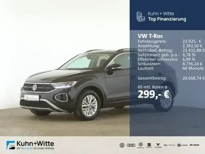 Second-hand VW T-Roc Life 150 CP (110 kW) 2023 Negru SUV