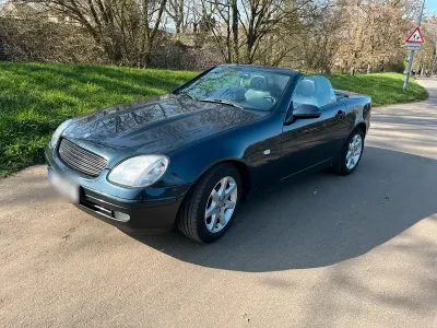 Gebraucht Mercedes SLK200 136 PS (100 kW) 1997 Blau Cabrio