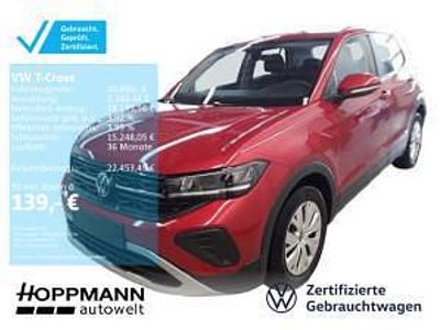 Gebraucht VW T-Cross 95 PS (69 kW) 2025 Rot (kings red metallic) SUV
