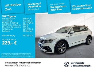 Gebraucht VW Tiguan R-line 150 PS (110 kW) 2023 Pure white SUV
