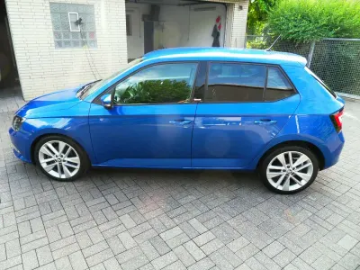 Gebraucht Skoda Fabia Joy 110 PS (80 kW) 2016 Raceblau metallic Kleinwagen