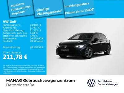 Gebraucht VW Golf VIII R-line 150 PS (110 kW) 2023 Deep black perleffekt Limousine