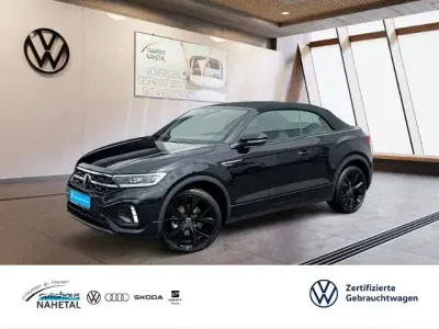 Gebraucht VW T-Roc Cabriolet R-line 150 PS (110 kW) 2023 Schwarz Cabrio