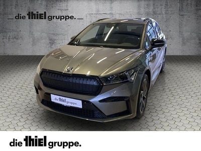 Grau Gebraucht 2022 Skoda Enyaq iV SportLine SUV | 24.980 € (Etwas zu teuer)
