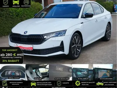 Gebraucht Skoda Octavia SportLine 150 PS (110 kW) 2024 Moon weiß metallic Limousine