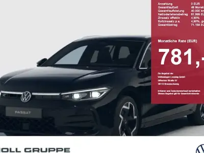 Neu VW Passat R-line 150 PS (110 kW) 2026 Schwarz Kombi