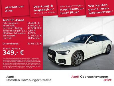 Gebraucht Audi S6 Ambiente 344 PS (253 kW) 2023 Gletscherweiß metallic Kombi