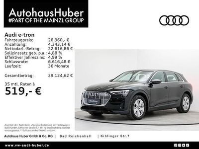 Gebraucht Audi e-tron 230 kW (313 PS) 2022 Brillantschwarz SUV