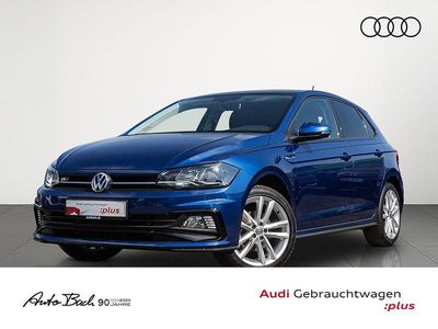Usata VW Polo R-line 116 CV (85 kW) 2019 Blu Utilitaria