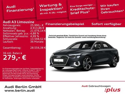 Gebraucht Audi A3 Advanced Plus 150 PS (110 kW) 2022 Grau Limousine