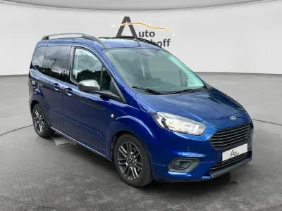 Gebraucht Ford Tourneo Courier Sport 101 PS (74 kW) 2018 Blau Van / Kleinbus