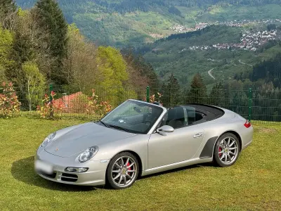 Brugt Porsche 911 Carrera S Cabriolet 355 HK (261 kW) 2007 Sølv Cabriolet