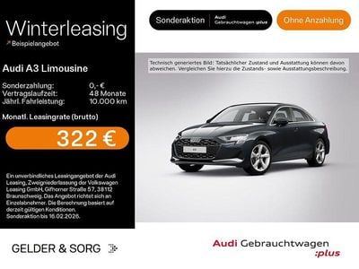 Manhattangrau metallic Gebraucht 2025 Audi A3 Advanced Limousine | 33.380 € (Guter Preis)