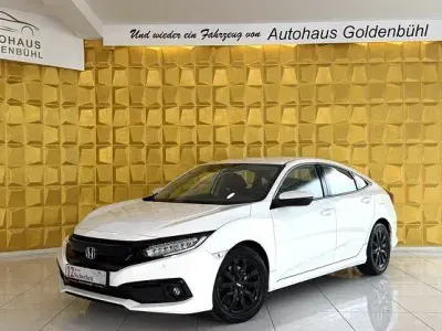 Brugt Honda Civic Elegance 182 HK (133 kW) 2020 Hvid Sedan