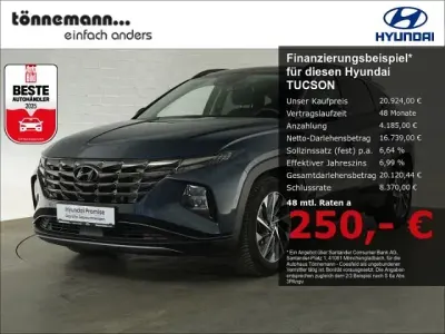 Käytetty Hyundai Tucson Trend 150 HP (110 kW) 2021 Sininen Katumaasturi