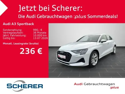 Gebraucht Audi A3 Advanced 150 PS (110 kW) 2025 Gletscherweiß metallic (metallic) Limousine