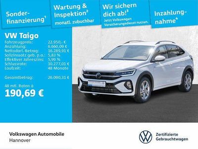 Pure white Gebraucht 2024 VW Taigo R-line SUV | 22.950 € (Fairer Preis)