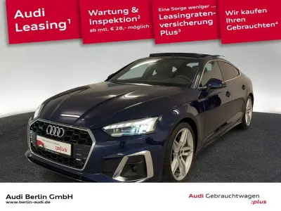 Używany Audi A5 Sportback S-Line 204 KM (150 kW) 2022 Niebieski Hatchback