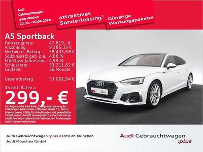 Gebraucht Audi A5 Sportback Business 265 PS (194 kW) 2024 Arkonaweiß Kleinwagen