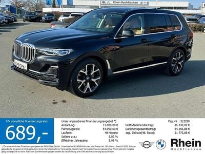 Gebraucht BMW X7 Sport Line 340 PS (250 kW) 2021 Black sapphire metallic SUV