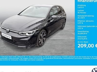 Gebraucht VW Golf VIII R-line 150 PS (110 kW) 2024 Schwarz Limousine