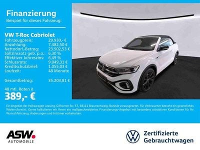Gebraucht VW T-Roc Cabriolet R-line 150 PS (110 kW) 2022 Pure white Cabrio
