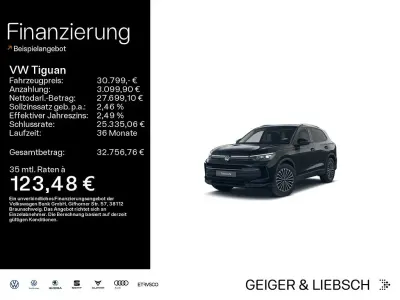 Gebraucht VW Tiguan Goal 131 PS (96 kW) 2025 Grenadillschwarz metallic SUV