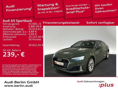 Gebraucht Audi A5 Advanced Plus 204 PS (150 kW) 2024 Distriktgrün metallic Limousine