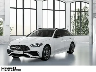 Gebraucht Mercedes C300e AMG 204 PS (150 kW) 2025 Unilack polarweiß Kombi