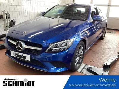 Usata Mercedes C180 156 CV (114 kW) 2021 Blu Coupé
