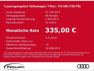 Neu VW T-Roc Cabriolet Life 150 PS (110 kW) 2026 Grau SUV