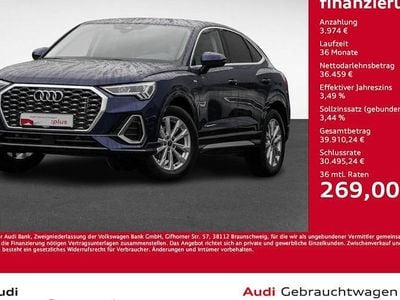 Blau Gebraucht 2025 Audi Q3 Sportback S-Line SUV | 40.433 € (Guter Preis)