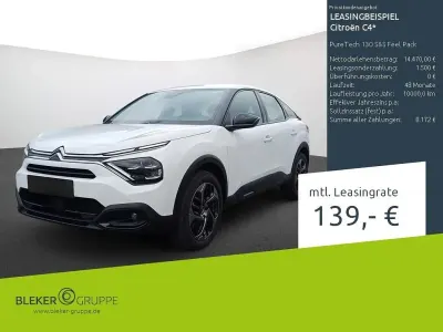 Gebraucht Citroën C4 Feel 131 PS (96 kW) 2023 Weiß Limousine