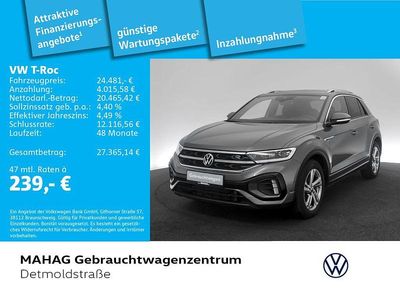 Gebraucht VW T-Roc R-line 150 PS (110 kW) 2023 Grau SUV