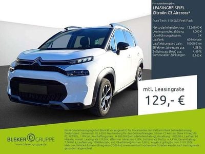 Gebraucht Citroën C3 Aircross Shine 110 PS (80 kW) 2023 Weiß SUV